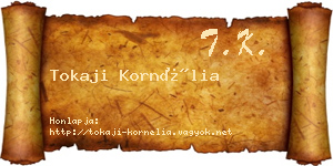 Tokaji Kornélia névjegykártya